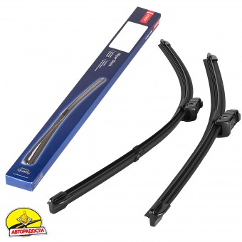 Щітки склоочисника безкаркасні Denso Flat Blade 600 і 400 мм Push Button 16mm (к-кт) DF-085