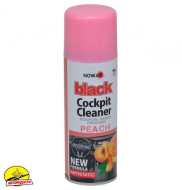 Поліроль для пластику Nowax Black Cockpit Cleaner Peach, 200 мл