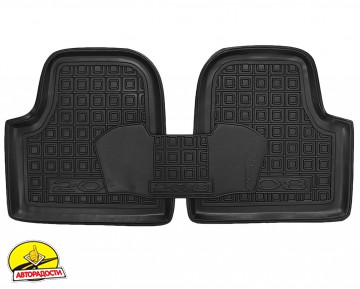 Килимки в салон для Peugeot 208 '19- (ДВЗ), гумові, чорні (AVTO-Gumm)