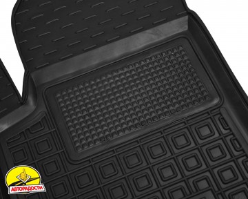 Килимки в салон для Peugeot 208 '19- (ДВЗ), гумові, чорні (AVTO-Gumm)