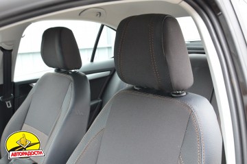 Авточохли Premium для салону Skoda Octavia A7 '13-17, універсал, червона строчка (MW Brothers)