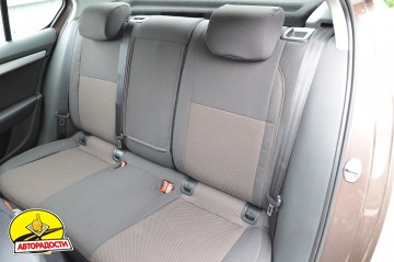 Авточохли Premium для салону Skoda Octavia A7 '13-17, універсал, червона строчка (MW Brothers)