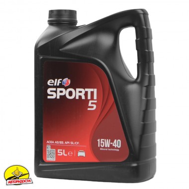 Моторна олива ELF Sporti 5 15W-40, 5 л