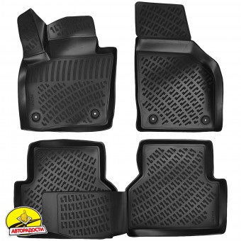 Фото Rizline Коврики в салон Audi Q3 [8U] '11-18 черные, резиновые ...