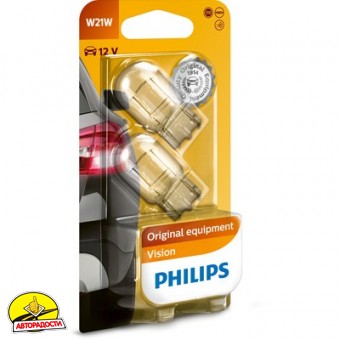 ����������� �������� Philips Vision W21W 12V 21W W3x16d (2 ��.)