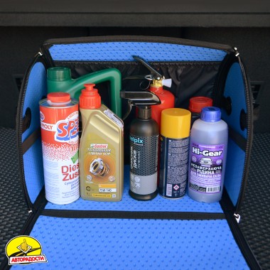 Органайзер в багажник EVA-Double L, чорно-синій (Kinetic)