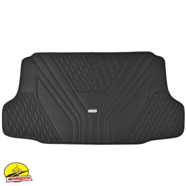 Килимок в багажник для Toyota Celica T230 '99-06, екошкіра, Wave Style, чорний (Inliner)