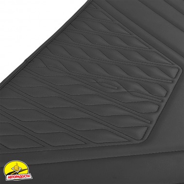 Килимок в багажник для Toyota Celica T230 '99-06, екошкіра, Wave Style, чорний (Inliner)