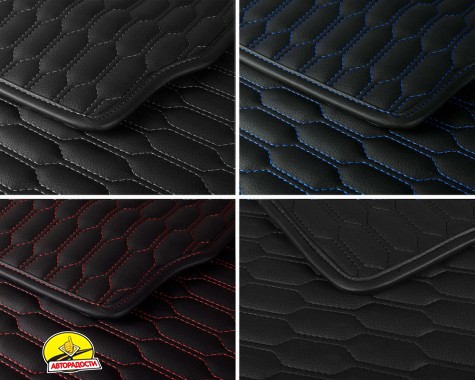 Килимок в багажник для Toyota Celica T230 '99-06, екошкіра, Wave Style, чорний (Inliner)