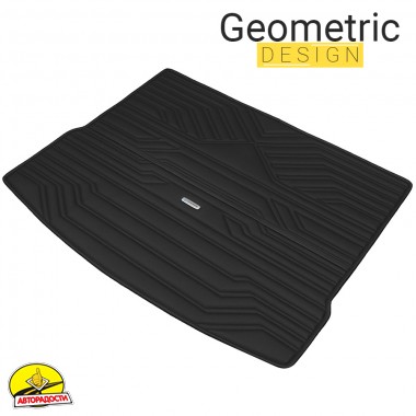 Килимок в багажник для Toyota Celica T230 '99-06, екошкіра, Wave Style, чорний (Inliner)