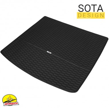 Килимок в багажник для Toyota Celica T230 '99-06, екошкіра, Wave Style, чорний (Inliner)