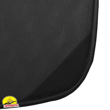 Килимок в багажник для Toyota Land Cruiser 300 '21-, 5 місць, екошкіра, Wave Style, чорний (Inliner)