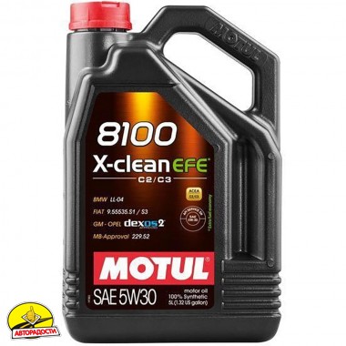 ������� ����� Motul 8100 X-clean EFE 5W-30, 5 �