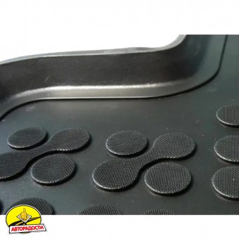 Килимки в салон для Peugeot 208 '19- (ДВЗ), гумові, чорні (Rezaw-Plast)