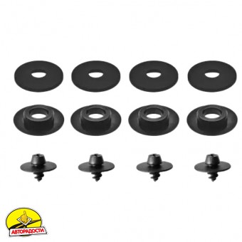 Килимки в салон для Peugeot 208 '19- (ДВЗ), гумові, чорні (Rezaw-Plast)