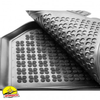 Килимки в салон для Peugeot 208 '19- (ДВЗ), гумові, чорні (Rezaw-Plast)