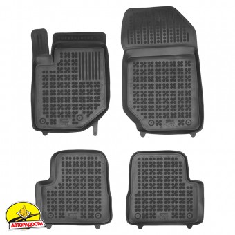 Килимки в салон для Peugeot 208 '19- (ДВЗ), гумові, чорні (Rezaw-Plast)