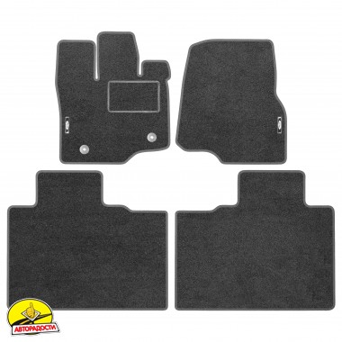 Килимки в салон Ford F-150 '20-, SuperCab, текстильні, сірі (Стандарт)