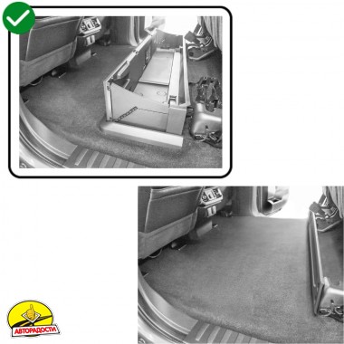 Килимки в салон Ford F-150 '20-, SuperCab, текстильні, сірі (Стандарт)