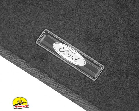 Килимки в салон Ford F-150 '20-, SuperCab, текстильні, сірі (Стандарт)