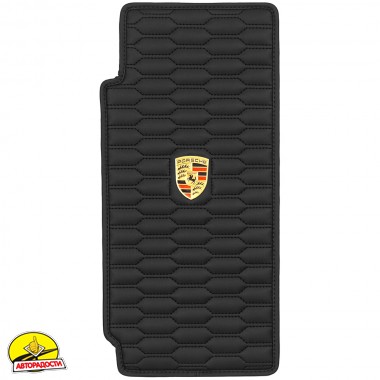 Килимки на спинки сидінь для Porsche Cayenne '17-, SOTA Design, з екошкіри, чорні  (Inliner)