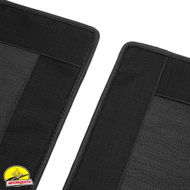 Килимки на спинки сидінь для Porsche Cayenne '17-, SOTA Design, з екошкіри, чорні  (Inliner)