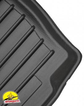 Килимки в салон передні 3D Peugeot 208 '19- (ДВЗ), гумові (Stingray)