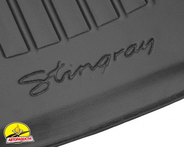 Килимки в салон передні 3D Peugeot 208 '19- (ДВЗ), гумові (Stingray)