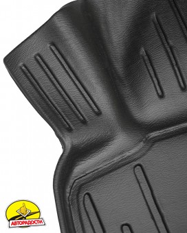 Килимки в салон передні 3D Peugeot 208 '19- (ДВЗ), гумові (Stingray)