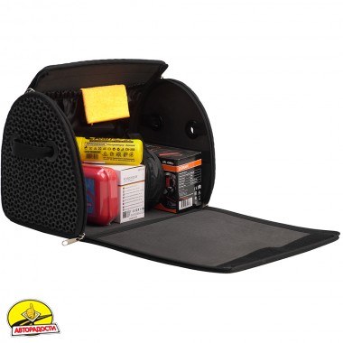 Органайзер в багажник EVA L, малюнок "Крапля", чорний (Kinetic)