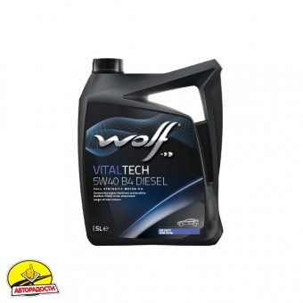 Wolf Vitaltech 5W40 B4 Diesel, 5 �