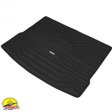 Килимок в багажник Mazda CX-50 '22- , екошкіра, Geometric Design, чорний (Inliner)