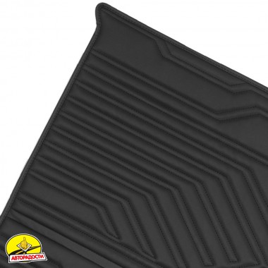Килимок в багажник Mazda CX-50 '22- , екошкіра, Geometric Design, чорний (Inliner)