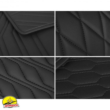 Килимок в багажник Mazda CX-50 '22- , екошкіра, Geometric Design, чорний (Inliner)