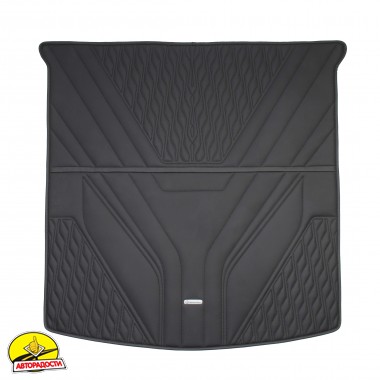Килимок в багажник Mercedes GLE-Coupe C292 '15-19, екошкіра, Wave Style, чорний  (Inliner)