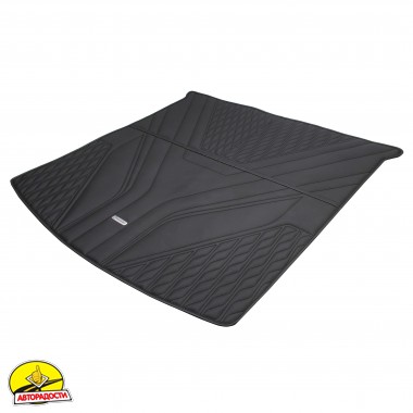 Килимок в багажник Mercedes GLE-Coupe C292 '15-19, екошкіра, Wave Style, чорний  (Inliner)