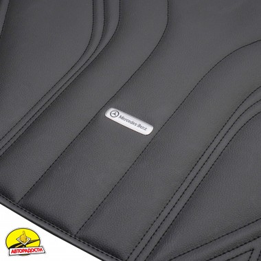 Килимок в багажник Mercedes GLE-Coupe C292 '15-19, екошкіра, Wave Style, чорний  (Inliner)