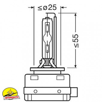 ����������� �������� Osram Xenarc Night Breaker Laser +220% D3S 35W 42V (2 ��.), 66340XN2-2HB