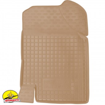 Килимки в салон Hyundai Accent '06-10 гумові, бежеві (AVTO-Gumm)