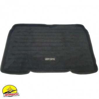 Килимок багажника Peugeot 208 '19-, текстильний, чорний, ОЕМ 1665240080 (Peugeot/Citroen)