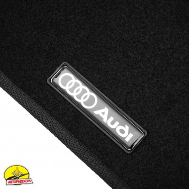 Килимки в салон Audi Q5 (8R) '08-17 (з лентяйкою) текстильні, чорні (Стандарт)