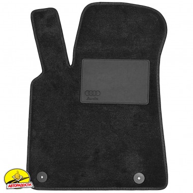 Килимки в салон Audi Q5 (8R) '08-17 (з лентяйкою) текстильні, чорні (Optimal)