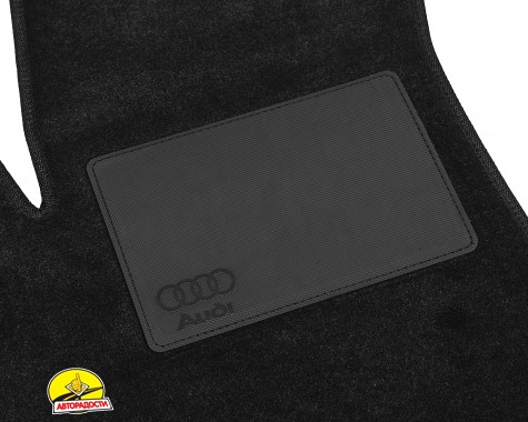 Килимки в салон Audi Q5 (8R) '08-17 (з лентяйкою) текстильні, чорні (Optimal)