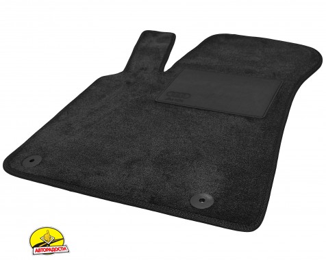 Килимки в салон Audi Q5 (8R) '08-17 (з лентяйкою) текстильні, чорні (Optimal)