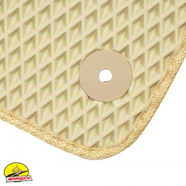 Килимки в салон Audi Q5 (8R) '08-17 (з лентяйкою) EVA бежеві (Kinetic)