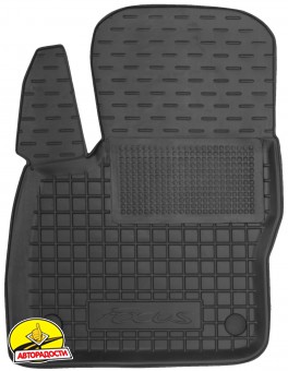 Килимки в салон для Ford Focus III '11-18 гумові, чорні (AVTO-Gumm)
