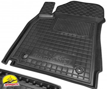 Килимки в салон для Geely Emgrand X7 '13- гумові, чорні (AVTO-Gumm)