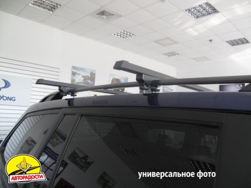 Багажник на рейлінги для Peugeot 206 SW '98-09, наскрізний (Десна-Авто)