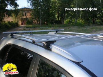 Багажник на рейлінги для Peugeot 206 SW '98-09, наскрізний (Десна-Авто)